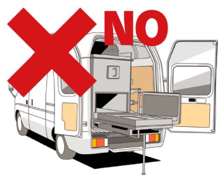 NO!移動火葬車 イラスト