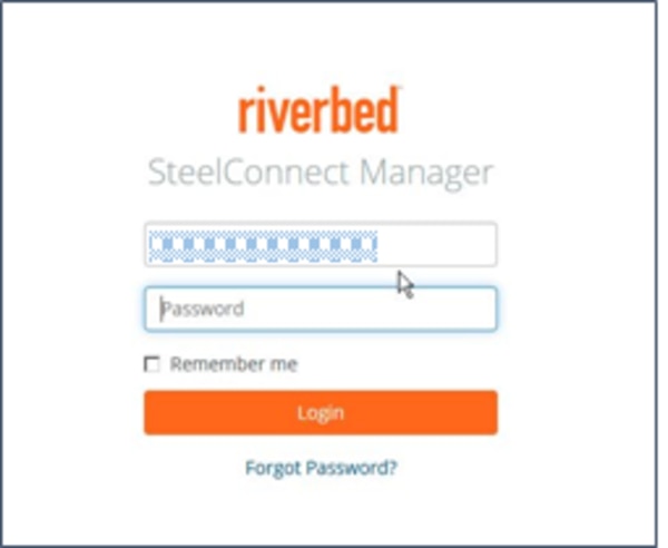 SteelConnect Managerのログイン画面