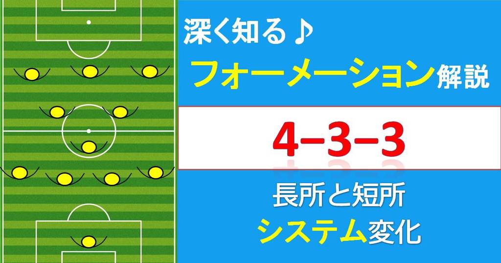 解説 サッカーフォーメーション４ ３ ３の短所 長所とシステム変化