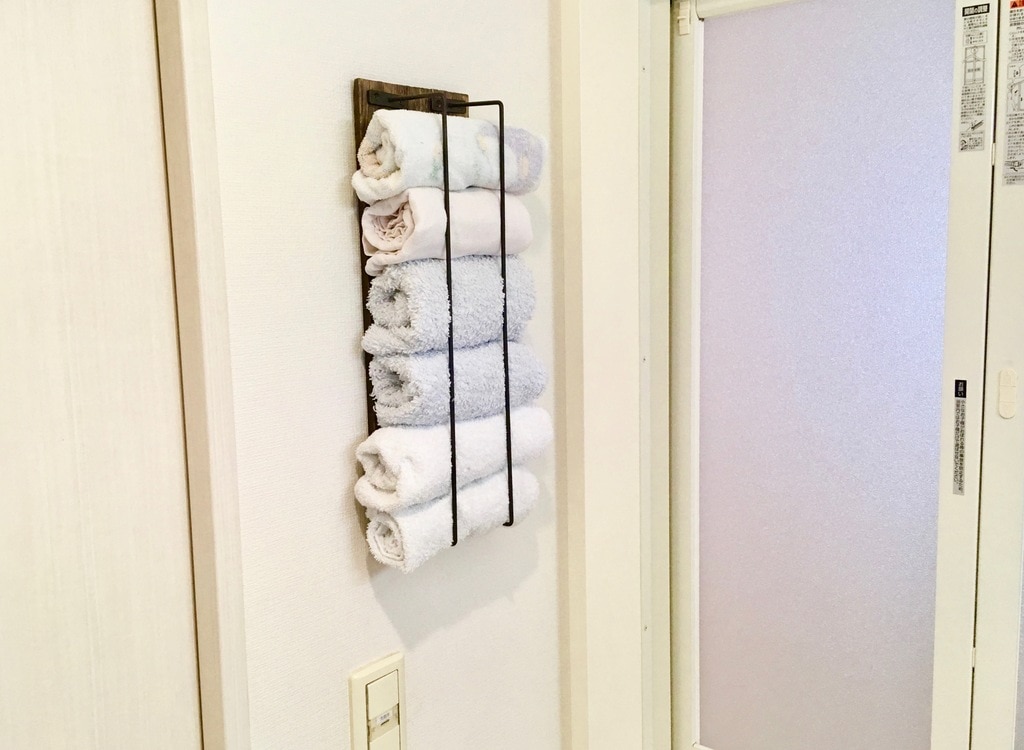 タオルの収納に役立つ壁面収納のdiy Diy Clip ー暮らしに創る喜びをー タオルの収納に役立つ壁面収納のdiy Diy Clip ー暮らしに創る喜びをー