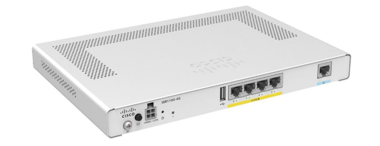 Cisco (X101) Cisco ISR1100 C1111-4P サービス統合型ルーター 初期化済 ACなし