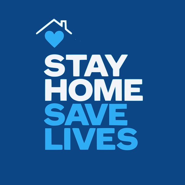 stay home, save lives!ロゴ