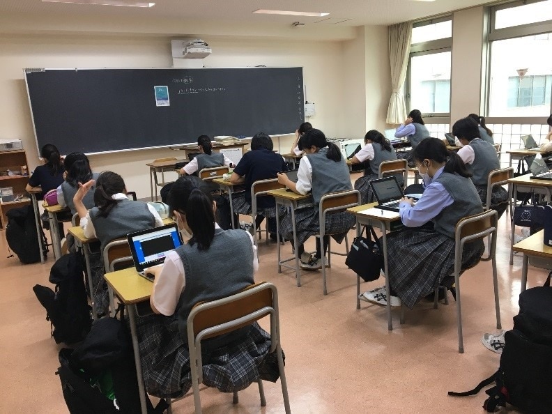 神田女学園中学校高等学校（東京）の授業風景