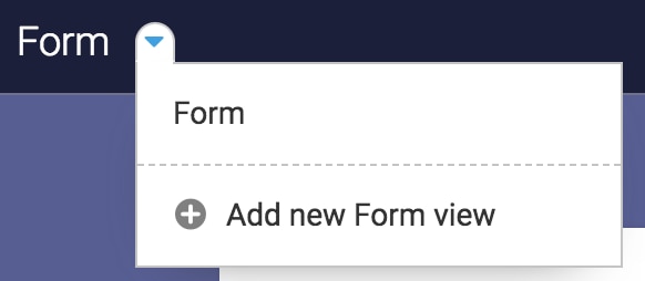 Add new Form view