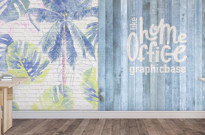 木目×レンガ×グラフィック