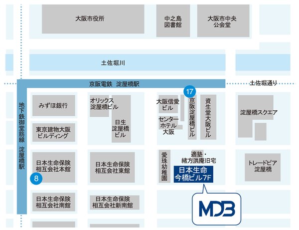 MDB大阪へのアクセス