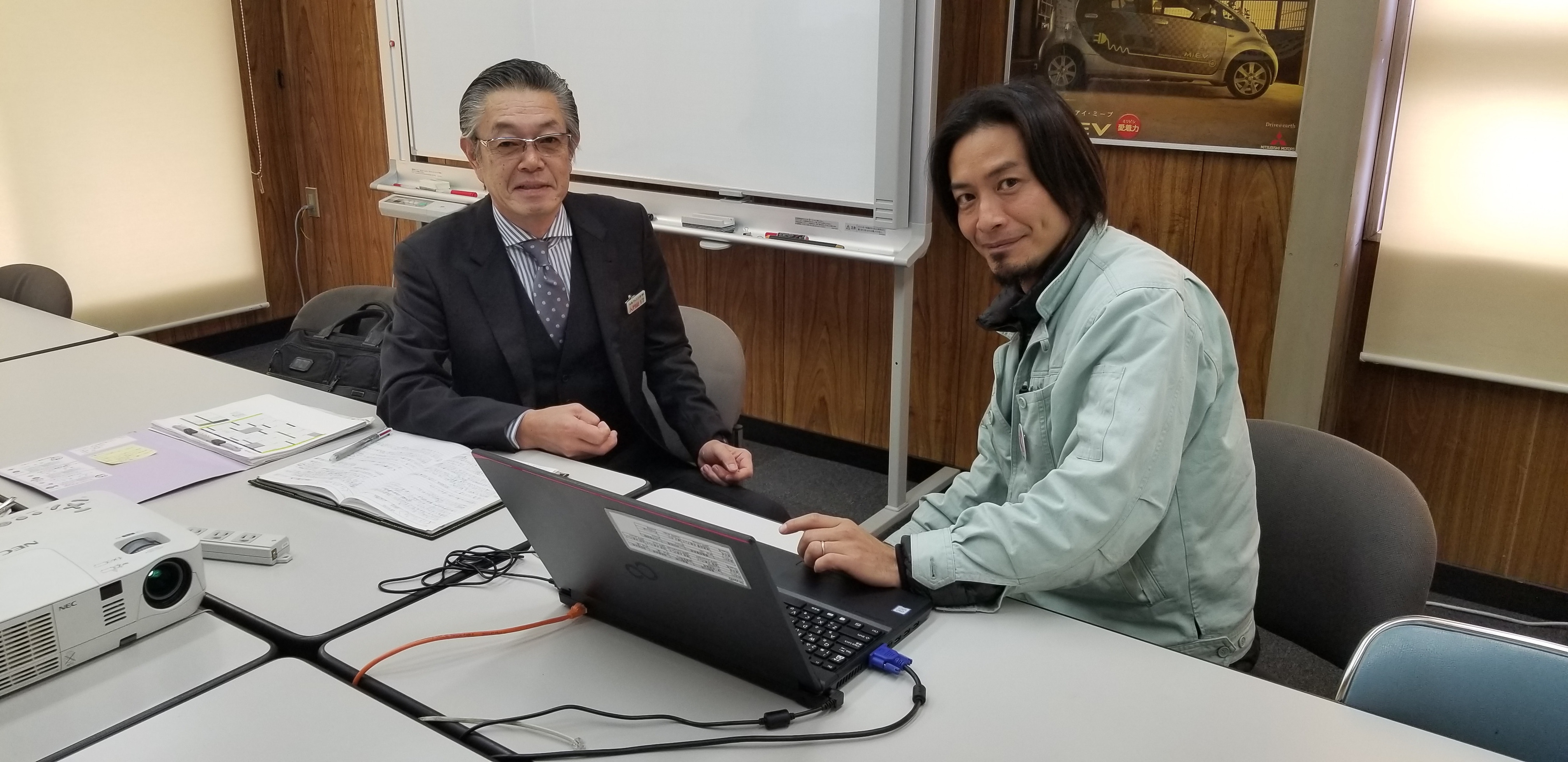 水島プレス工業　守屋様と前古