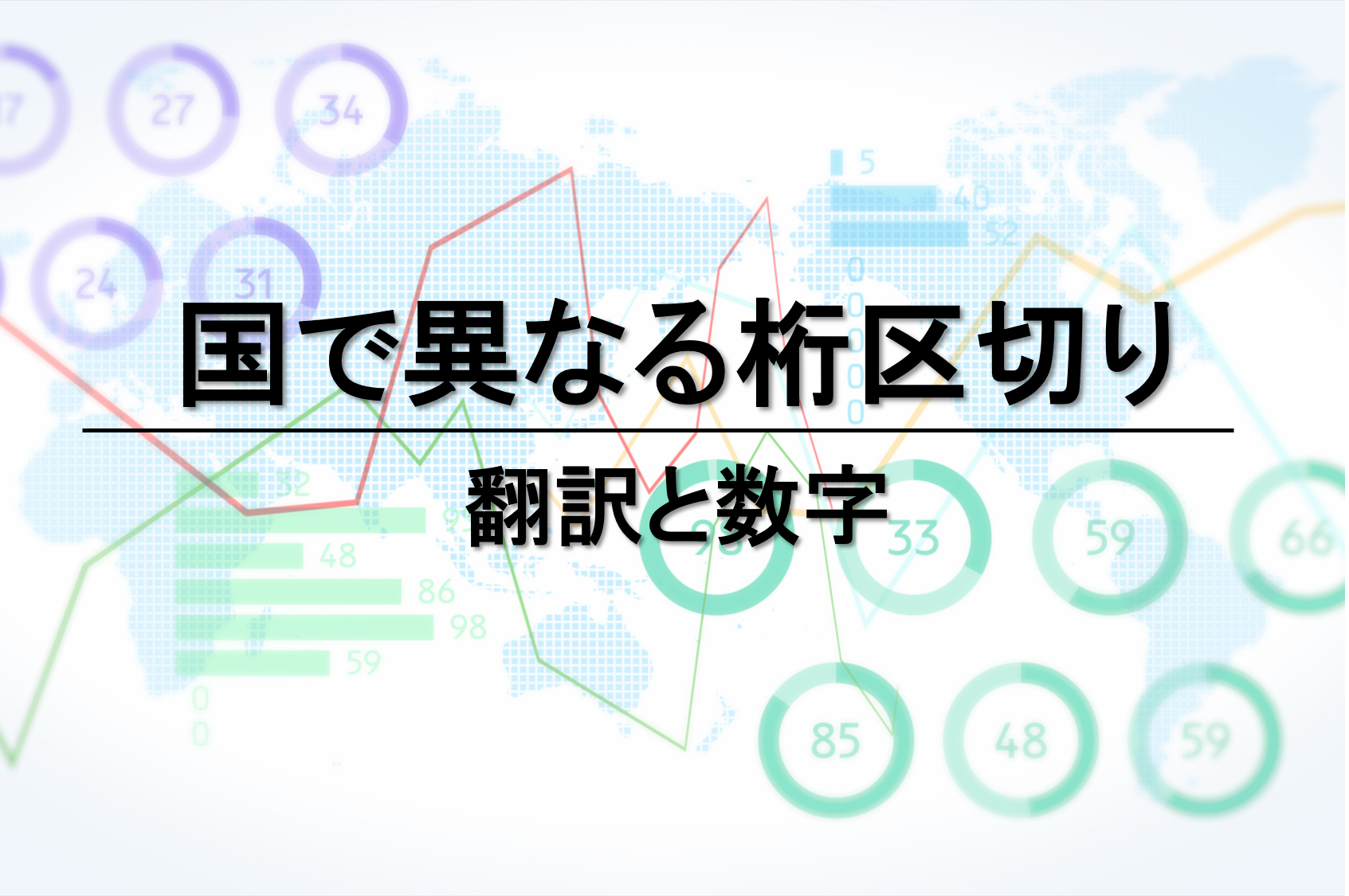 国で異なる桁区切り ～翻訳と数字～