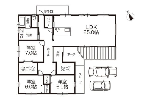 30坪で建てる平屋３ldkの間取りアイデア