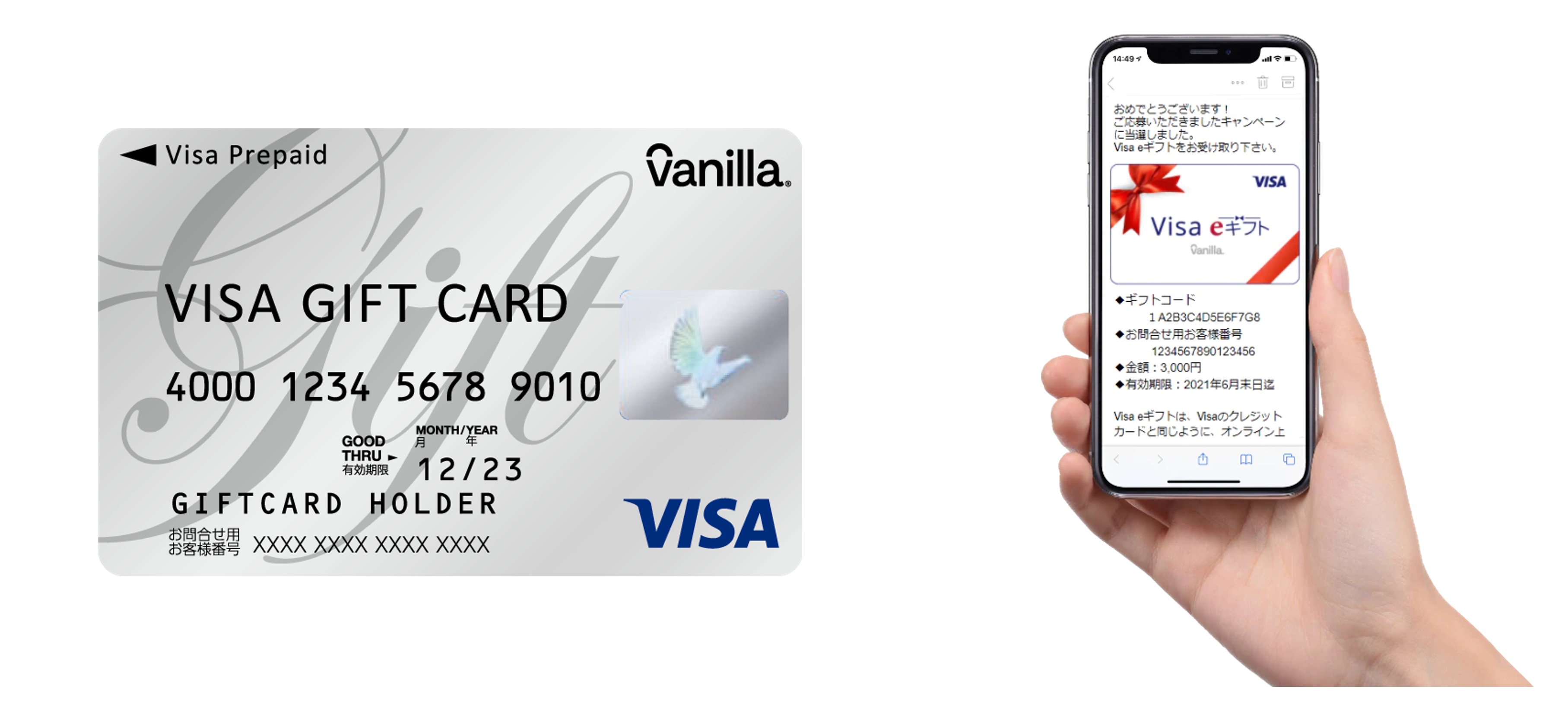 Visa ギフト カード