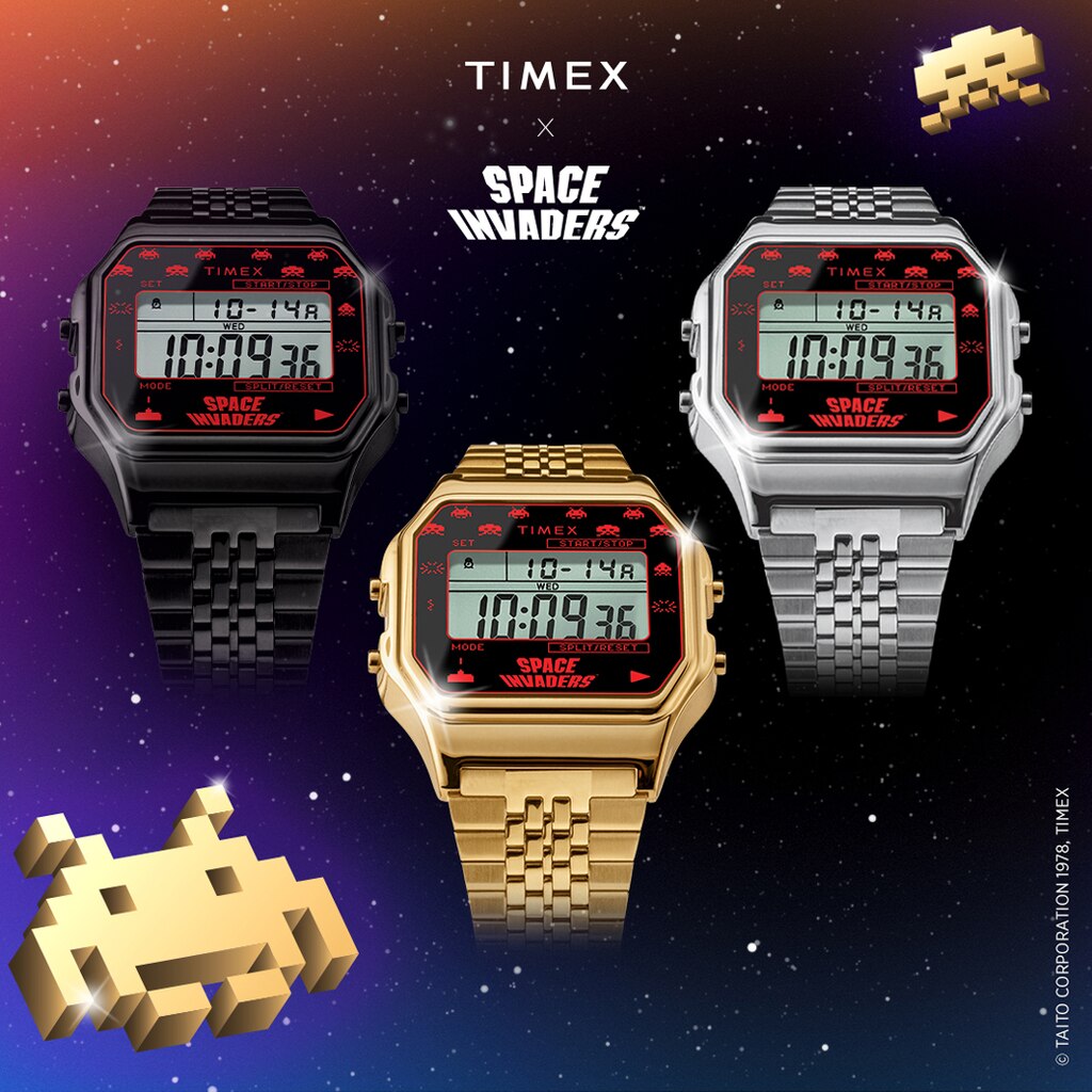 新品　Timex T80 x SPACE INVADERS コラボ ダブルネーム