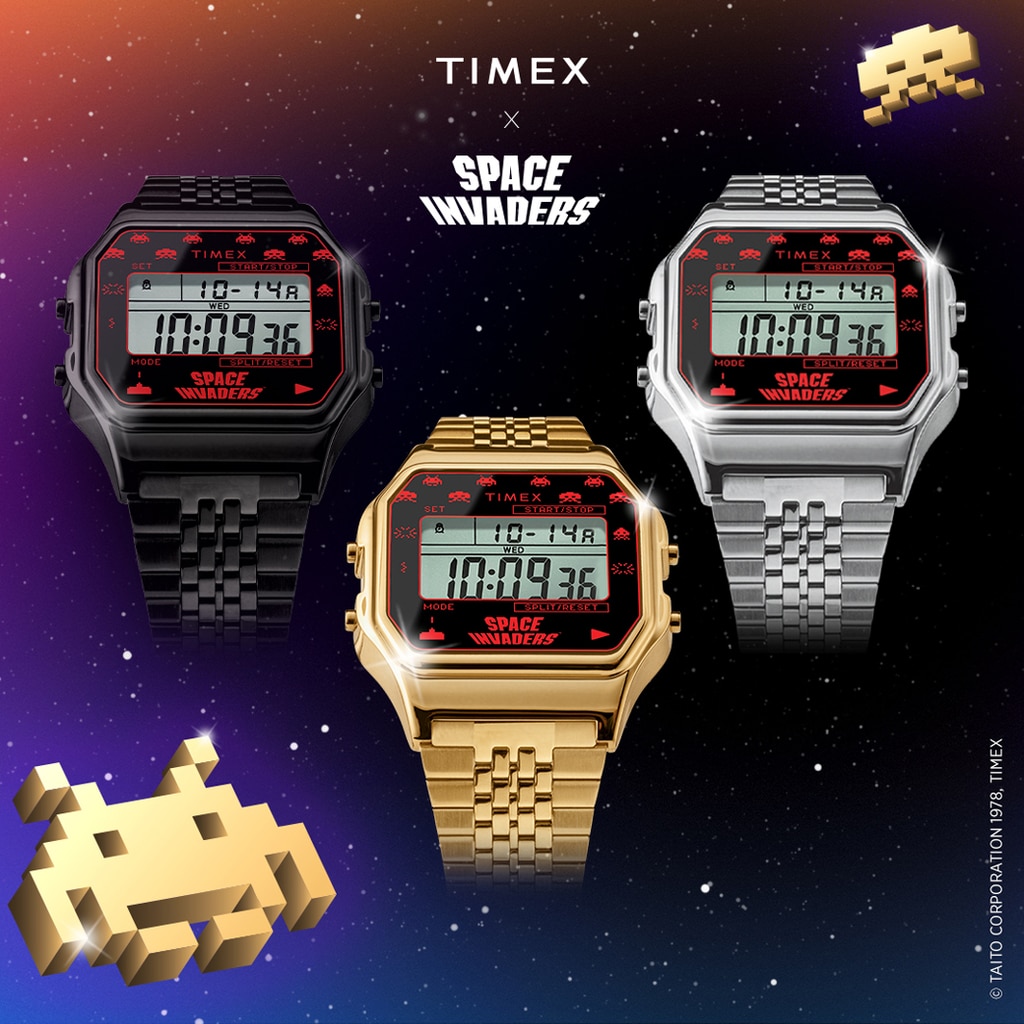 TIMEX x SPACE INVADERS スペースインベーダー コラボモデル 