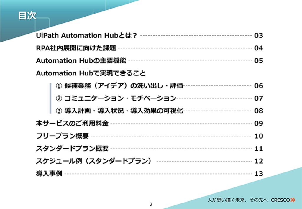 Uipath Automation Hub導入支援サービス 資料ダウンロード