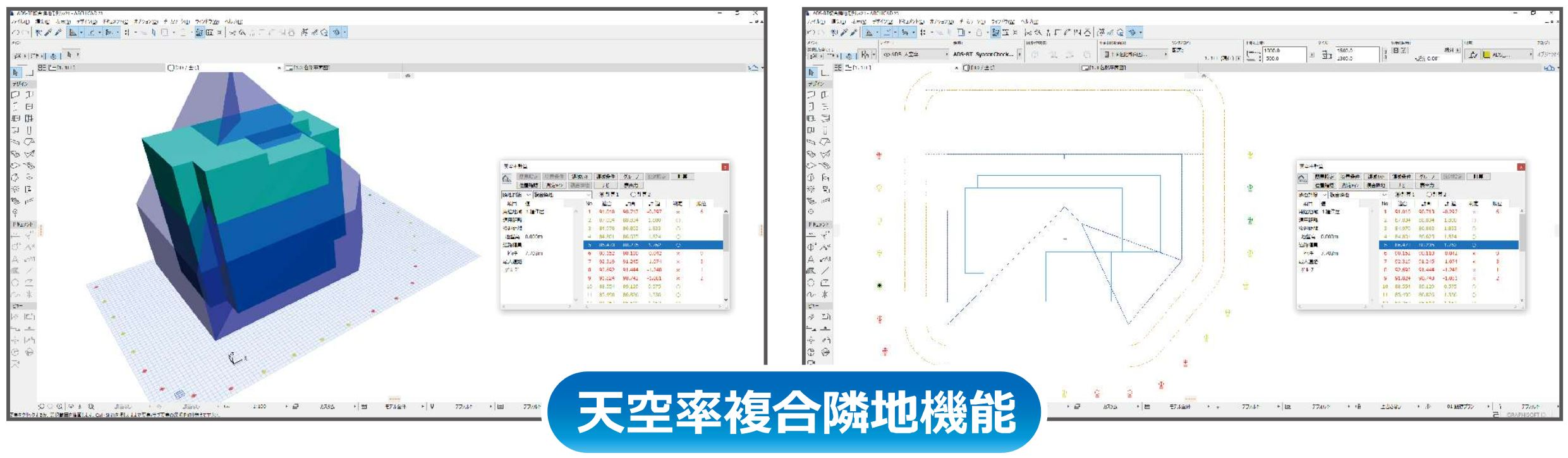 天空率複合隣地