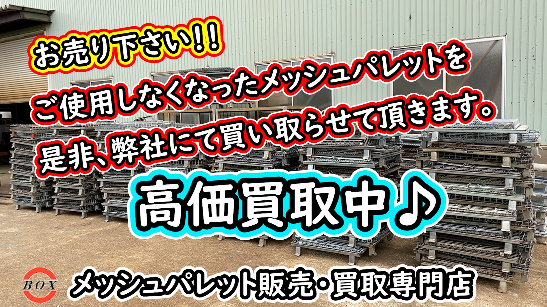 お売り下さい！高価買取中～♪中古メッシュパレット | メッシュ