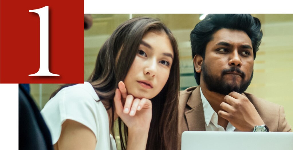 外国人男女の写真