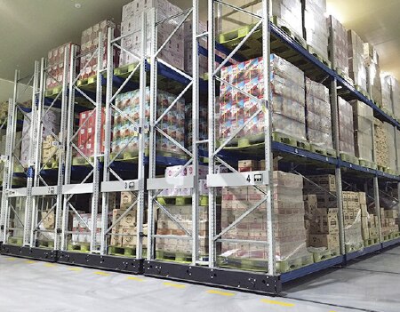 トラスコ中山/TRUSCO 重量パレット棚1トン2500×1100×H2500連結 1D25B25112B