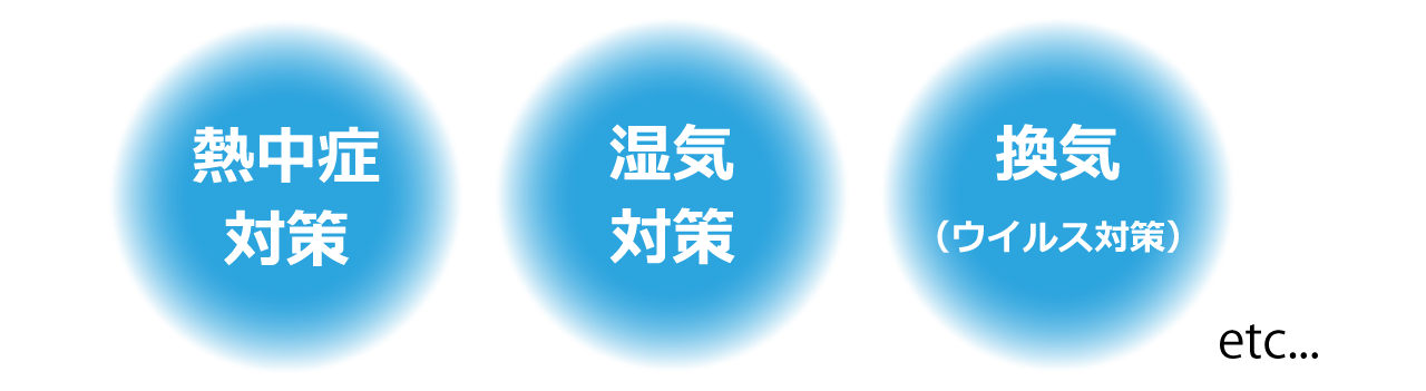 シーリングファン効果 熱中症対策 換気 湿気対策