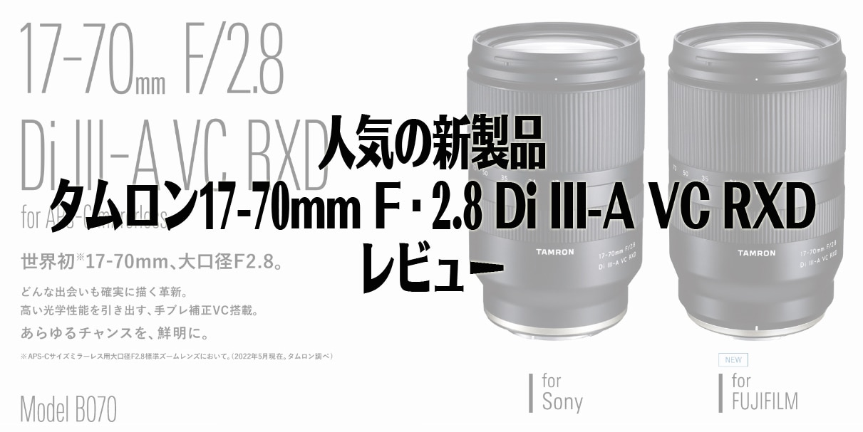 TAMRON ズームレンズ 17-70F2.8 DI III-A VC RXD(