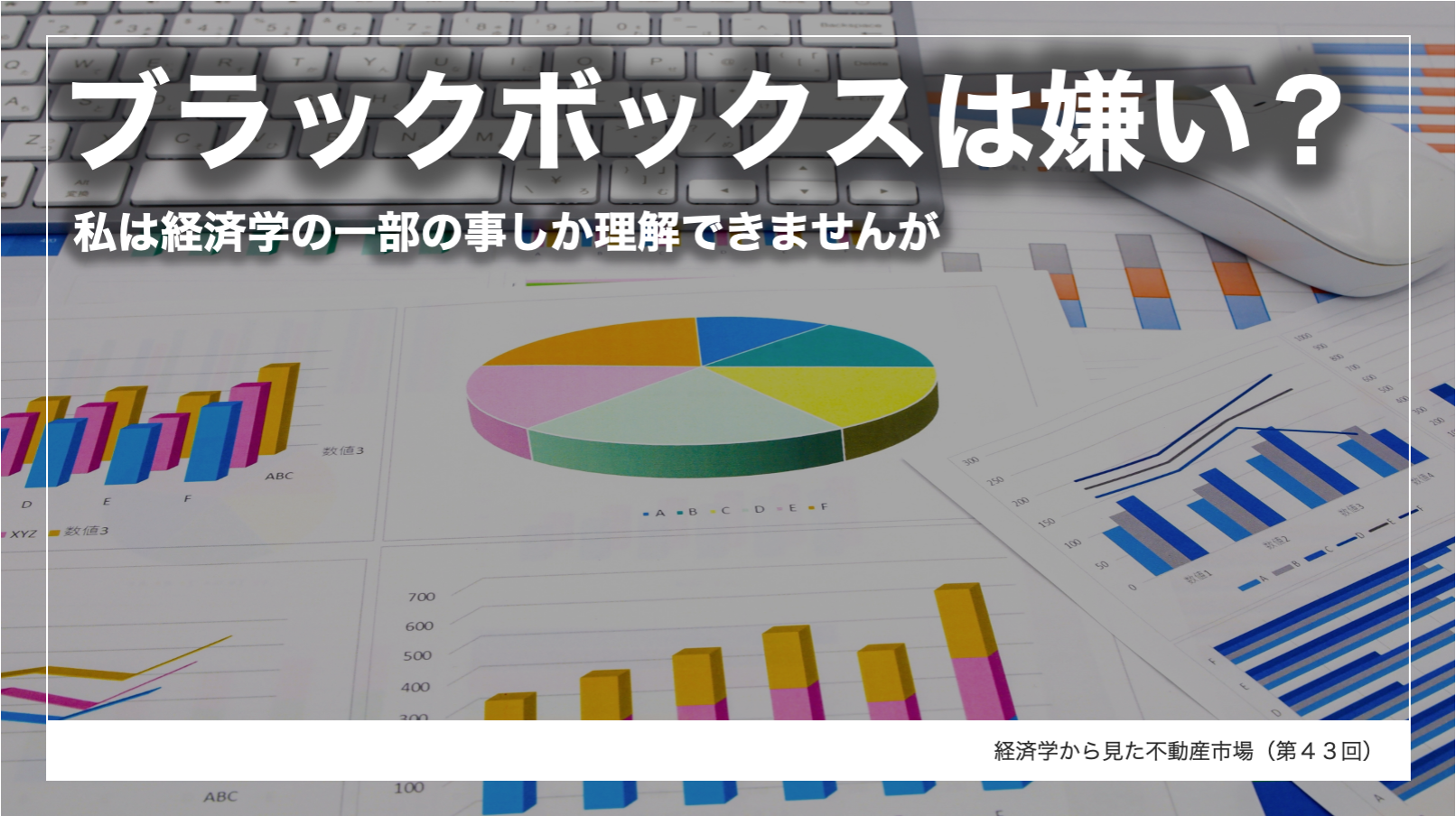 ブラックボックスは嫌い？ー私は経済学の一部のことしか理解できません