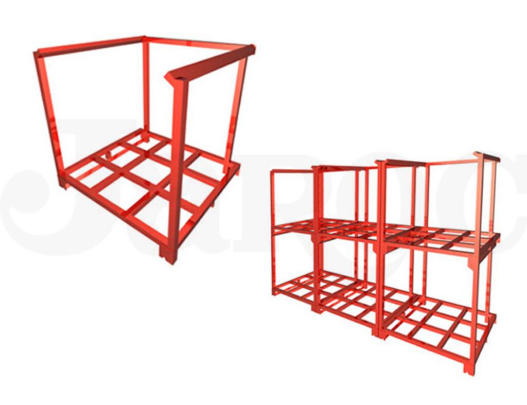 積み重ねラック ネステナー パレットラック 鉄製 重量棚 道具箱 工具箱