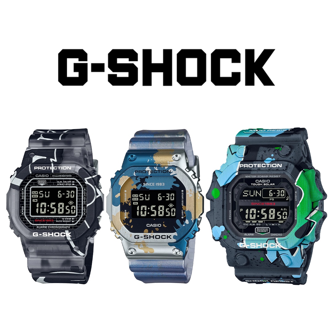 G-SHOCKからグラフィティをプリントしたStreet Spiritデジタルシリーズ 