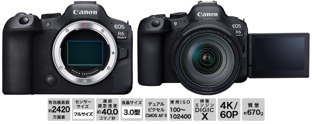 どこが進化した?キヤノンEOS R6 Mark IIの特徴・性能比較をご どこが進化した?キヤノンEOS R6 Mark IIの特徴・性能比較をご