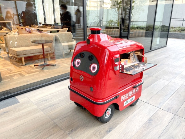 ロボットが自動で混雑回避し回遊販売!新時代へ向けて実証実験 ロボットが自動で混雑回避し回遊販売!新時代へ向けて実証実験