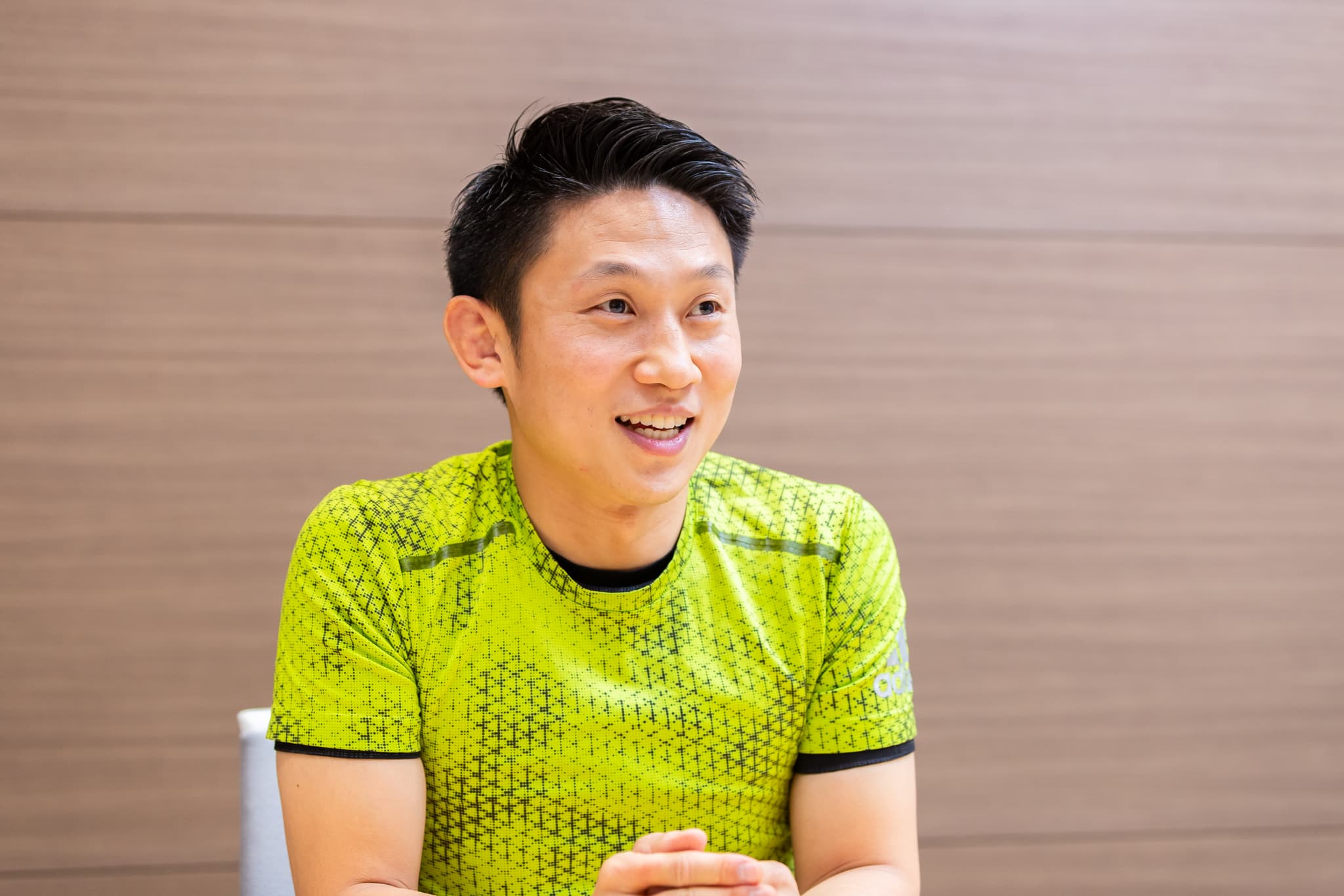 「ストレッチは自分を大切にすることです」と話すアスリーダーズ株式会社代表取締役の佐々木泰士さん