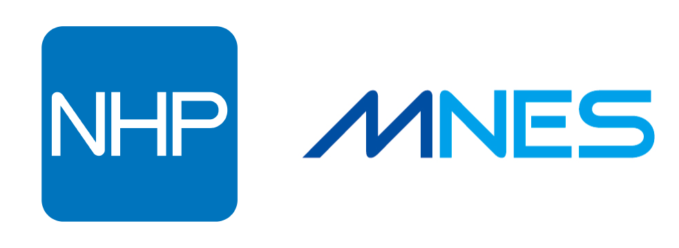 NHP logo × MNES logo