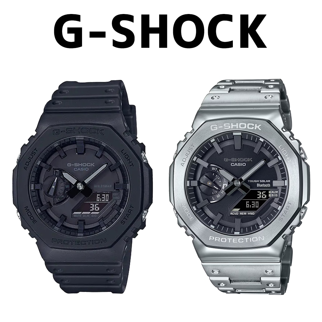 G-SHOCK フルメタル ソーラー カシオーク ブラック GM-B2100BD - メンズ
