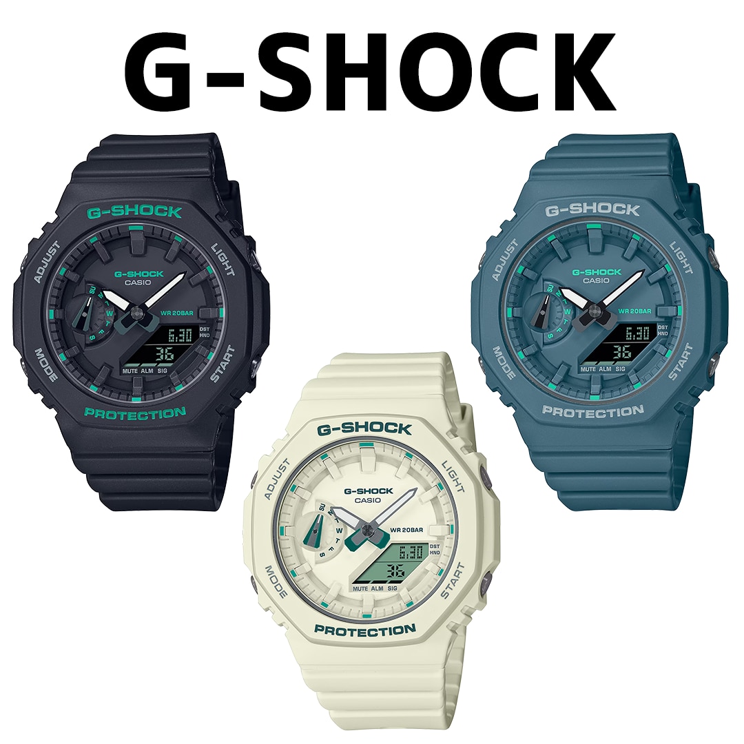 G-SHOCKからグリーンをアクセントカラーに採用したモデル「GMA-S2100GA 