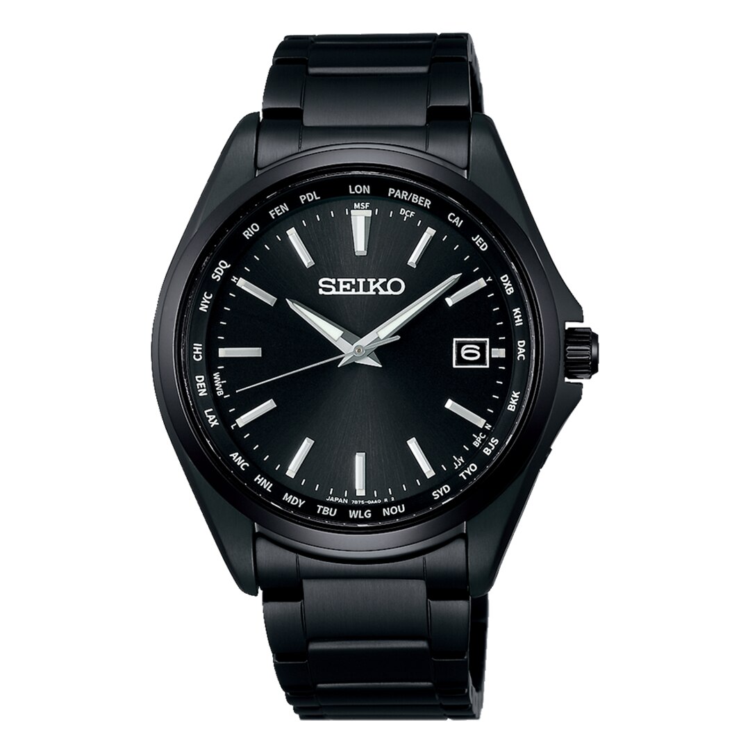 特価販売美品 SEIKO ワールドタイム ソーラー 腕時計 セイコー スピリット 時計