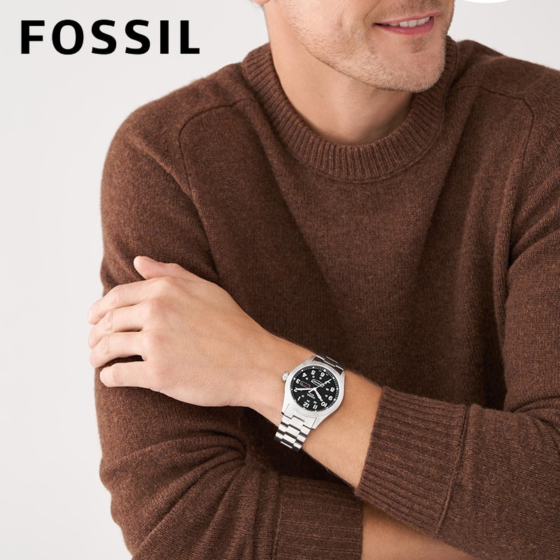 フォッシル fossil クォーツ クロノグラフ 美品 - 時計