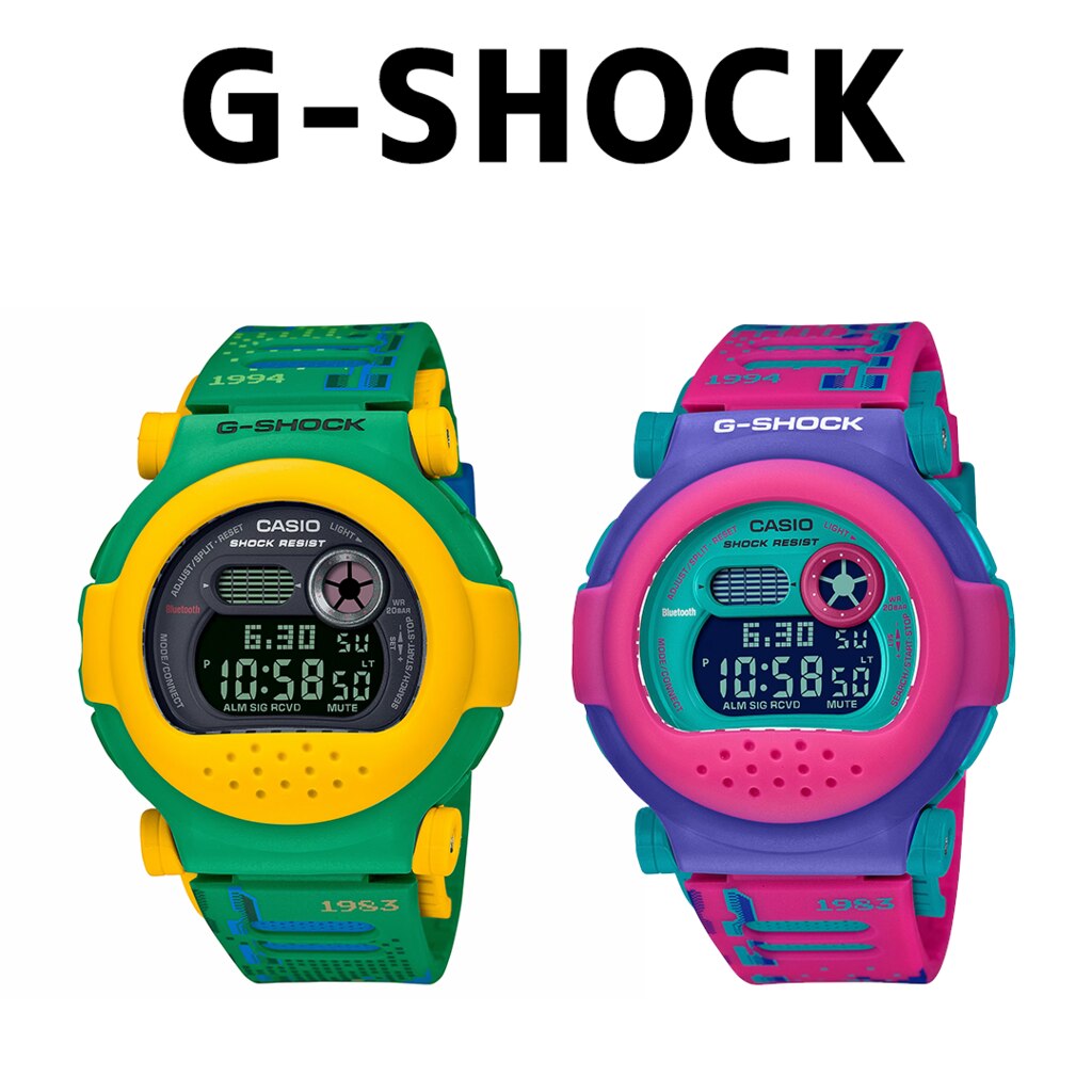 G-SHOCKより80年代のレトロカルチャーやゲームグラフィックをイメージした「G-B001RG-3JR」「G-B001RG-4JR」が登場 |  株式会社ザ・クロックハウス