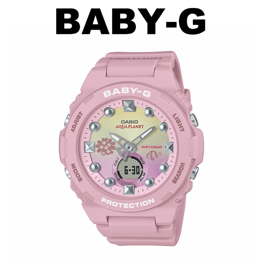 AQUA PLANET BABY-G 腕時計 専用箱付 BABY-Gより珊瑚礁の保全活動を行う特定非営利団体アクア