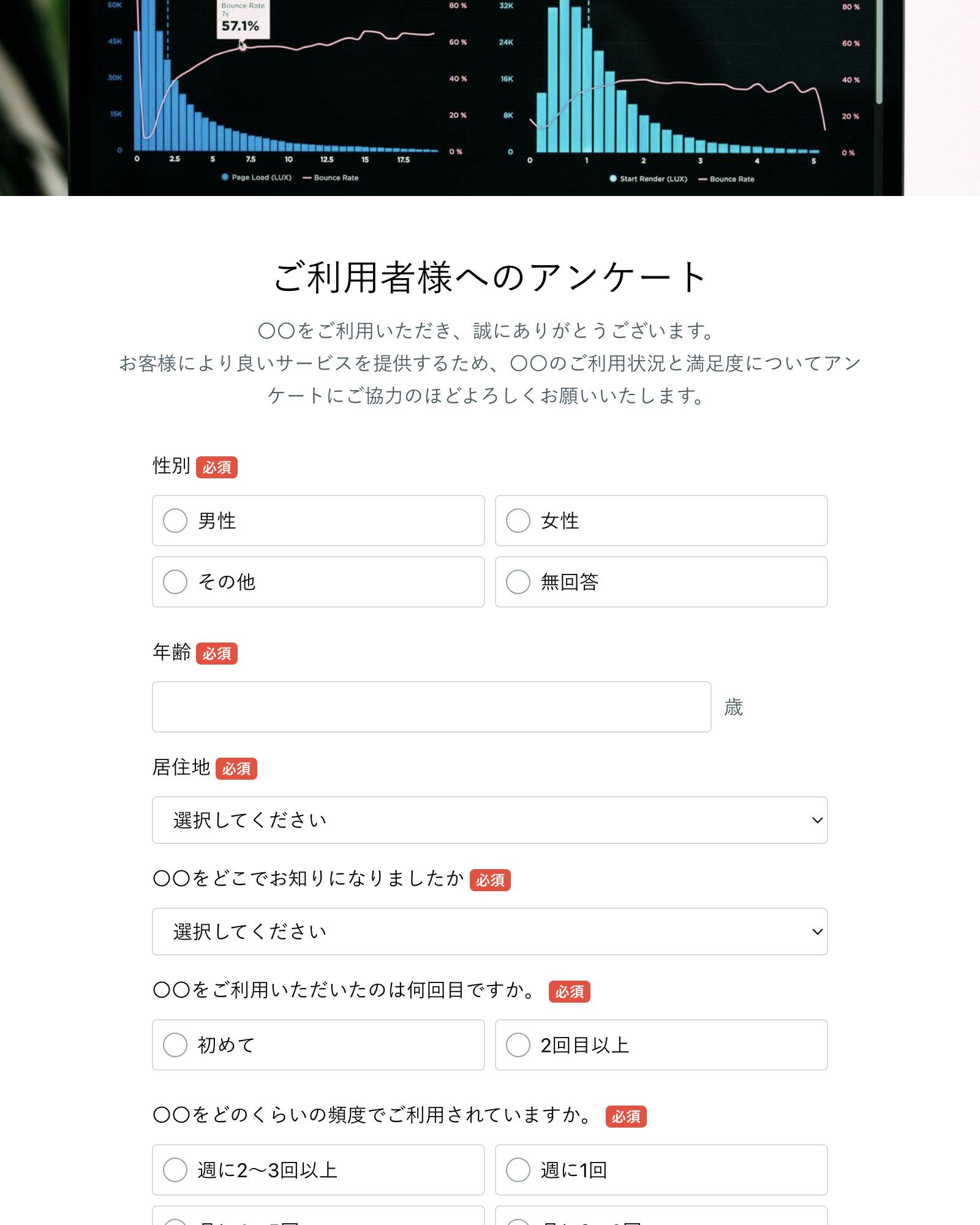 商品・サービスの利用状況