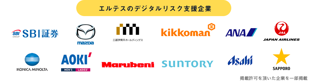 エルテスのデジタルリスク支援実績