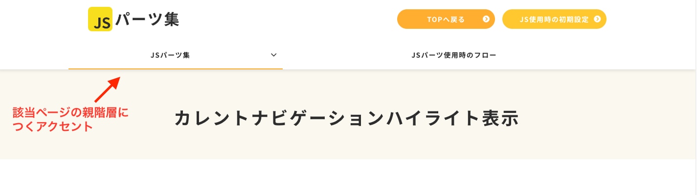 カレントナビゲーション