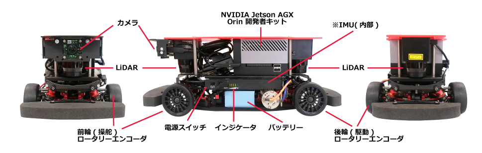 自動運転/AI技術開発用ロボットカー RoboCar 1/10 Pro 自動運転/AI技術開発用ロボットカー RoboCar 1/10 Pro