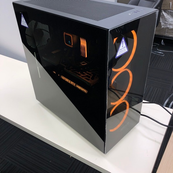 パソコン組立代行事例 NZXT H7 Elite ライティングオレンジPC【大阪府