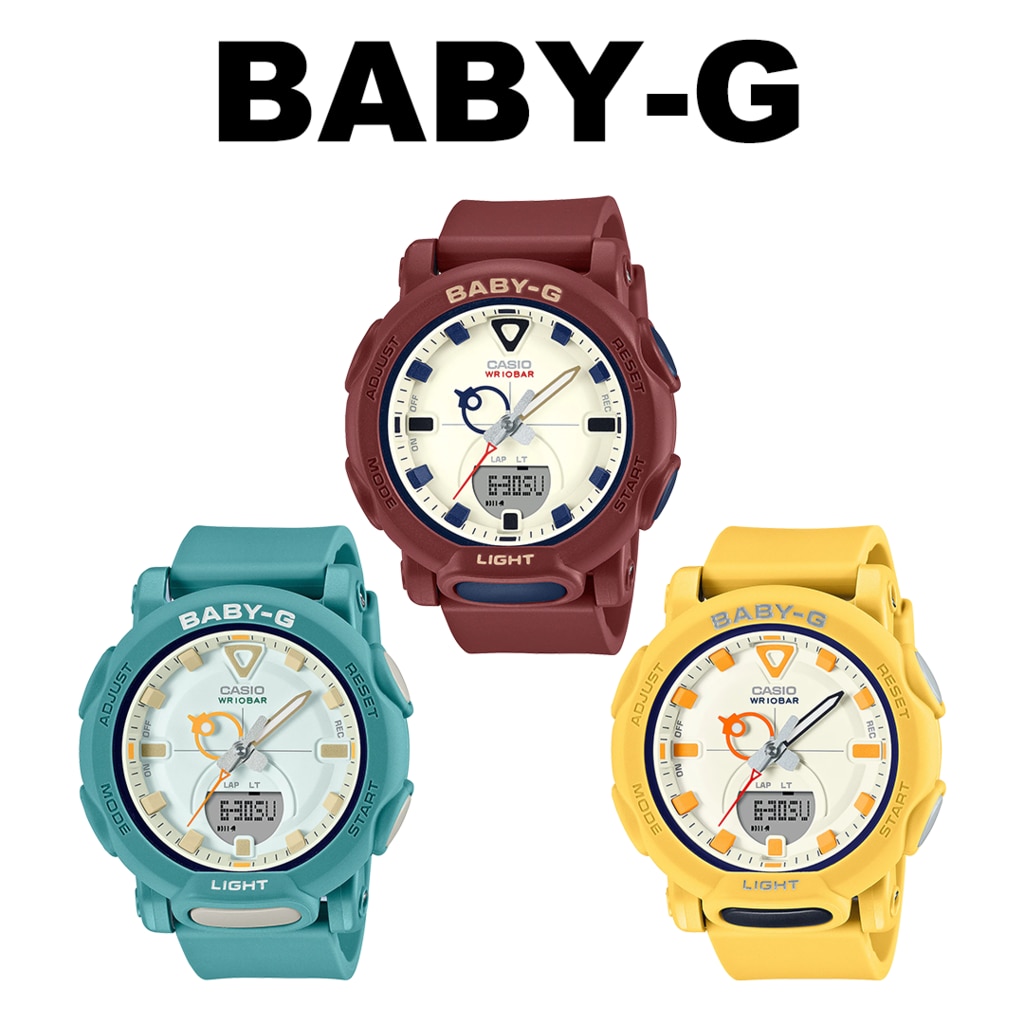 BABY-Gよりレトロポップなカラーを纏ったアウトドアをテーマに BABY-Gよりレトロポップなカラーを纏ったアウトドアをテーマに