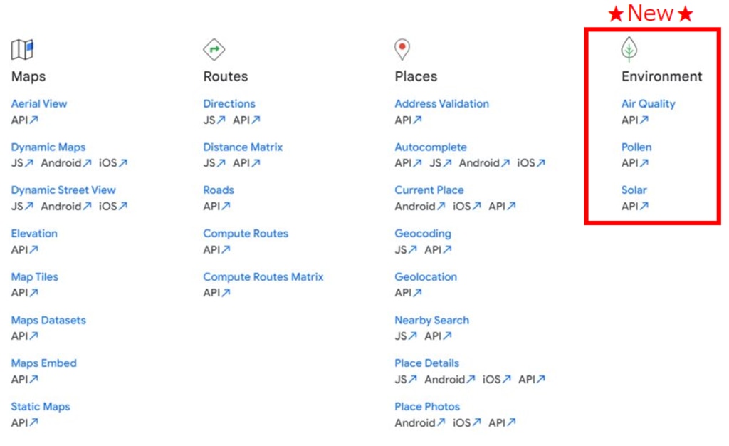 Google Maps Platform環境API追加