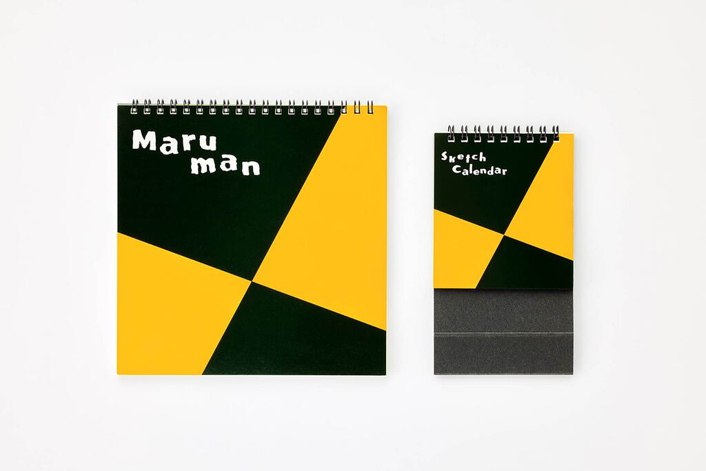コラボ感を付加価値にできるマルマンの図案スケッチブック柄のカレンダー