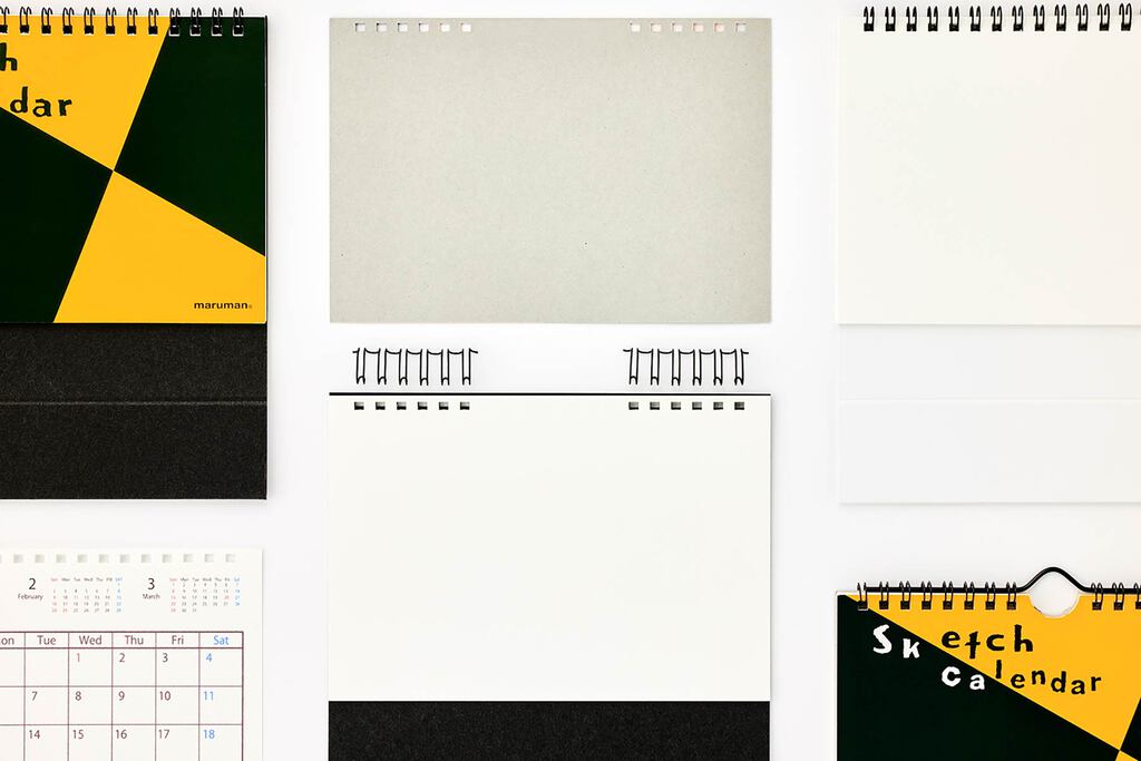 マルマンのオリジナル画用紙を採用した高品質なカレンダーです。