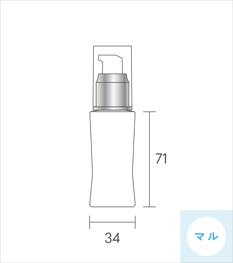 XY-30ML|化粧品容器づくりで創業約100年の石堂硝子株式会社 XY-30ML|化粧品容器づくりで創業約100年の石堂硝子株式会社