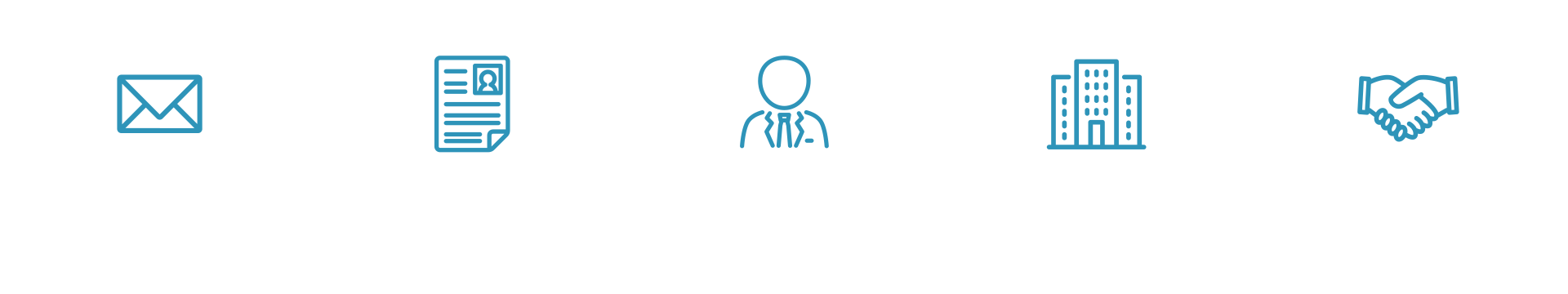 Step01 応募　Step02 書類選考　Step03 面接　Step04 最終面接　Step05 内定