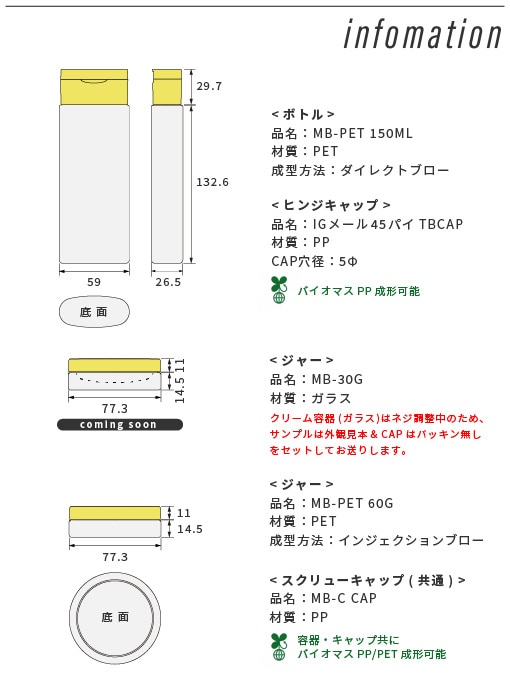 MBシリーズの容量バリエーション