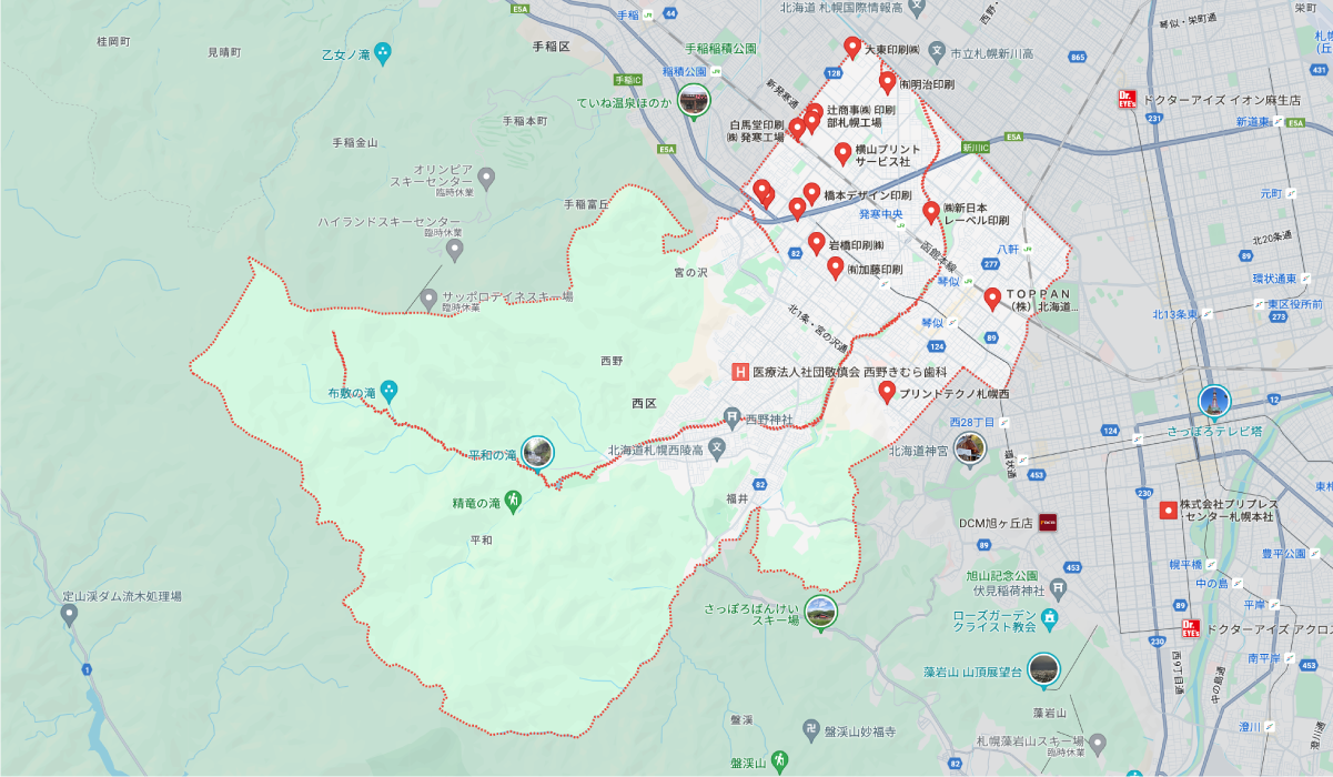 ブログ│札幌市西区の印刷会社所在地マップ