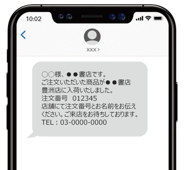 入荷連絡にSMSを活用し、電話業務の工数削減に！